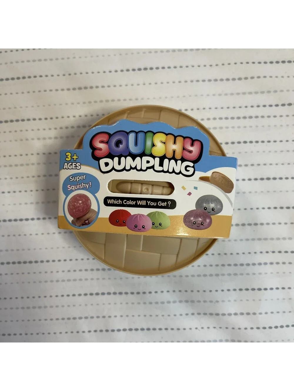 Pink Glitter Dumpling Squishy Rare NEW Opened for Color Verification